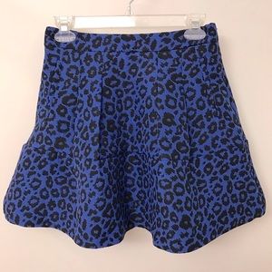 Forever 21 Structured Leopard Print Skirt